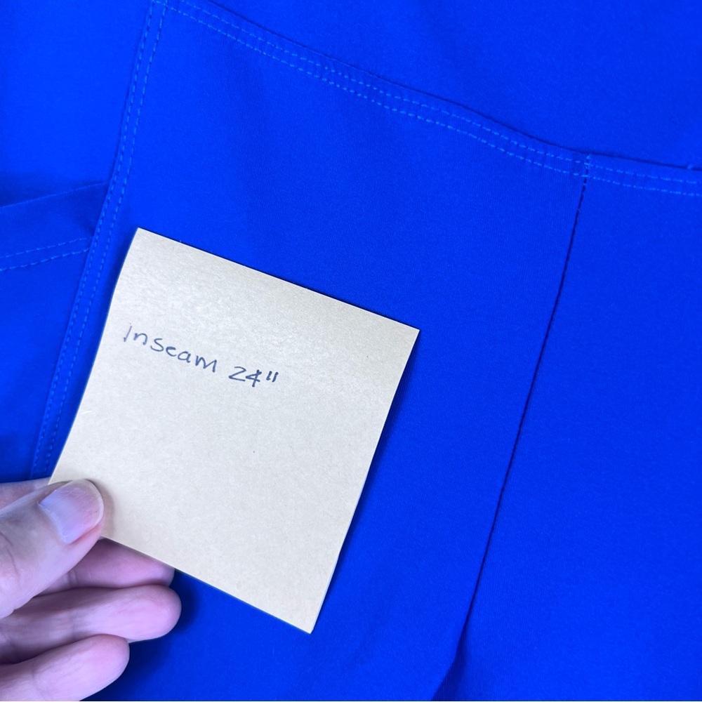 Women’s Marika Cobalt Blue Athletic Yoga Leggings with sporty pockets size small - Picture 5 of 5